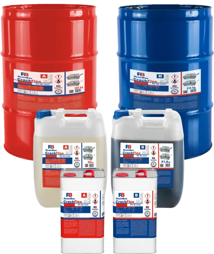 Elastic, two-component polyurethane injection resin